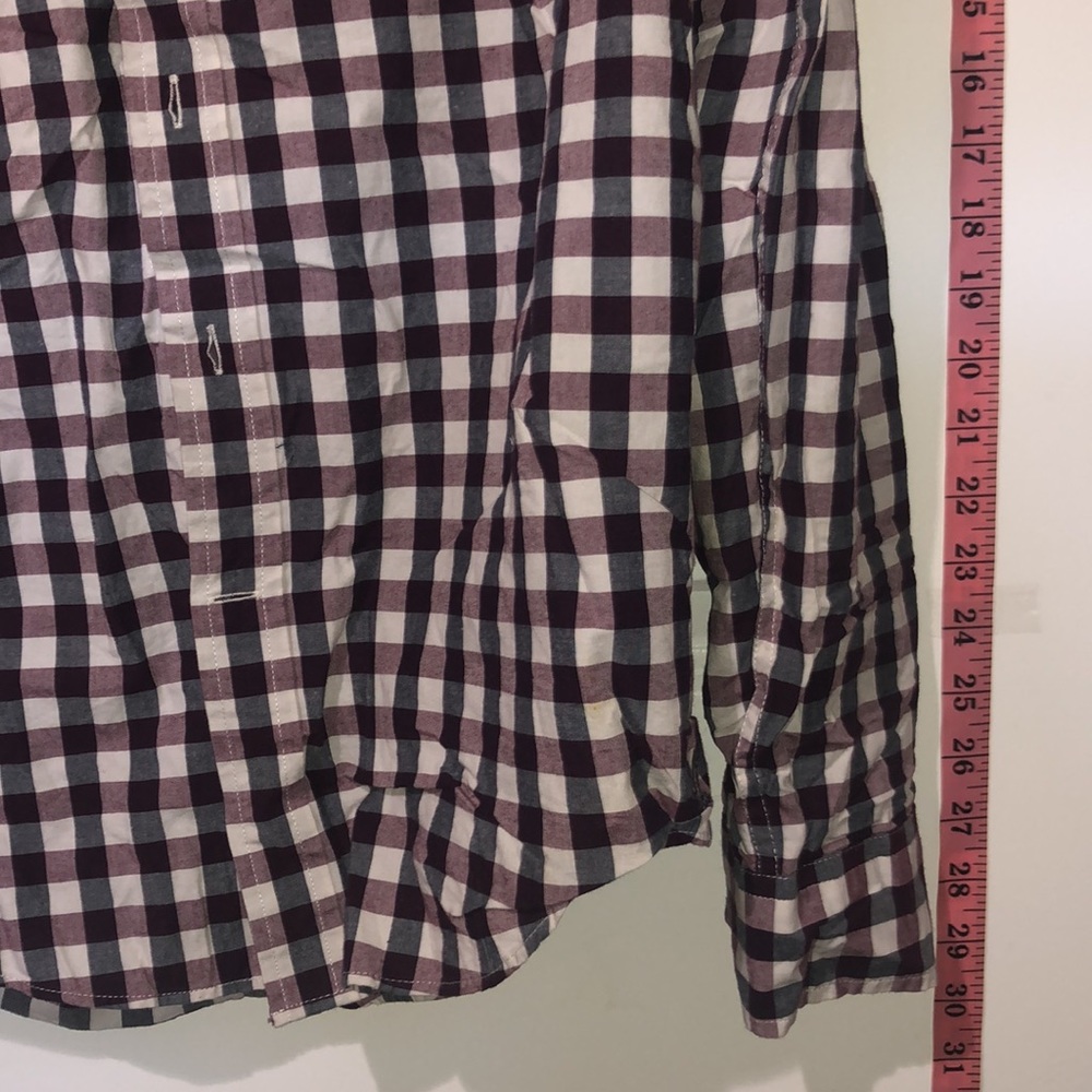 Aeo Checkered Button Down - image 4